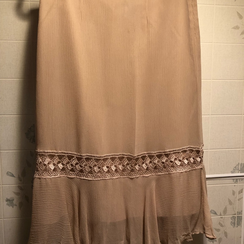 Skirt-Formal Occasion Taupe Colored